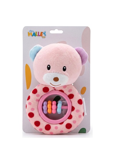 Pl50194 15cm Çiçek Boncuklu El Çıngırağı Peluş Çıngırak Çok Renkli