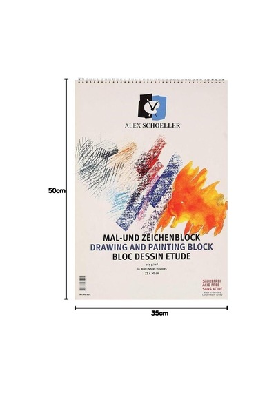 Alex Schoeller A.spr.rsm.165.35 Resim Defteri 165 Gr. 35x50 Alx-024