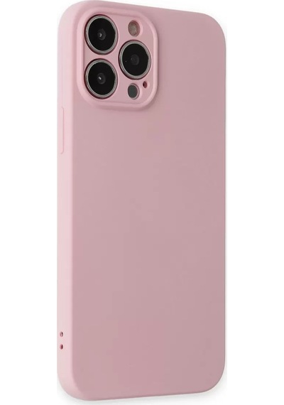 Newface Apple İphone 13 Pro Kılıf Nano İçi Kadife Silikon - Pembe