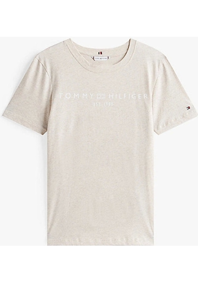 Tommy Hilfiger Reg Corp Logo C-nk Ss Kadın Bej Badi Ww0ww40276adk Bej