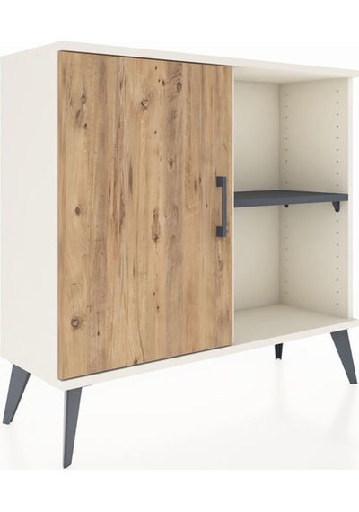 Arges Şifonyer 2 Raflı Tek Kapaklı 88x30x80 Aytaşı-çam/antrasit Çam/antrasit Arges Şifonyer 2 Raflı Tek Kapaklı 88x30x80 Aytaşı-çam/antrasit Çam/antrasit