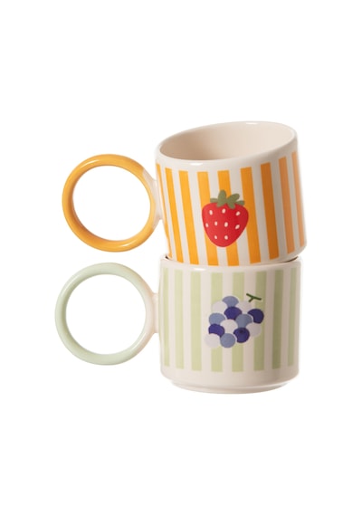 Mudo Home Meyveli Kupa 2'li Set 696123