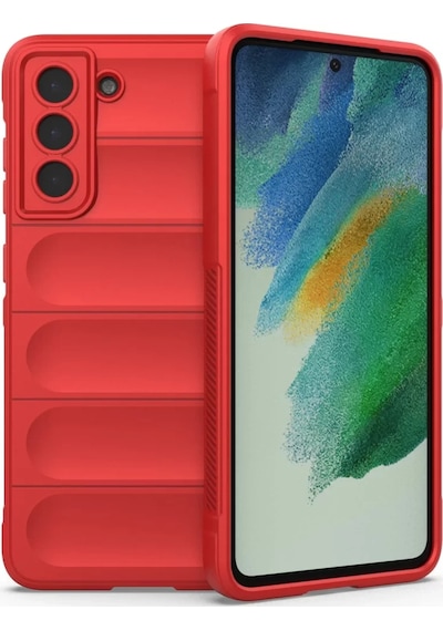 Newface Samsung Uyumlu Galaxy S22 Plus Kılıf Optimum Silikon - Kırmızı Resimdeki
