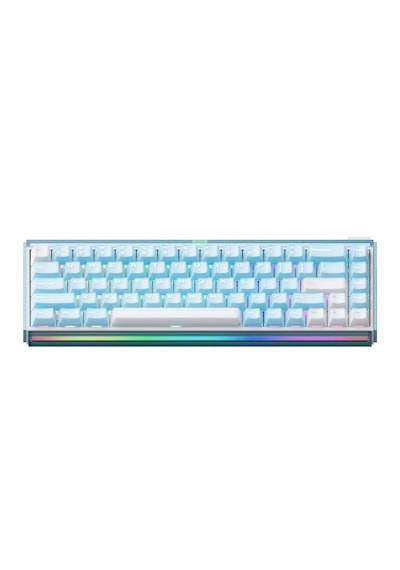 Akko Ray68 He Blue White %65 Astroaim Magnetic Switch 8k Hz Hall Effect Hotswap Argb Kablosuz İngilizce Mekanik Gaming Klavye