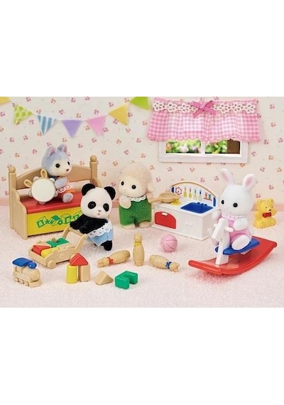 Sylvanian Families Tavşan Ve Panda Bebeğin Oyun Odası Esf5709