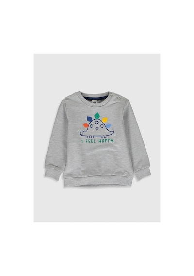 LC Waikiki Cw Baby Beyaz Bisiklet Yaka Uzun Kollu Baskılı Erkek Bebek Sweatshirt Off Whıte Melang LC Waikiki Cw Baby Beyaz Bisiklet Yaka Uzun Kollu Baskılı Erkek Bebek Sweatshirt Off Whıte Melang