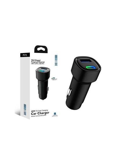 48w Pd Süper Hızlı Şarj Araç İçi Çakmaklık Şarj Aleti 1x Type-c 3
