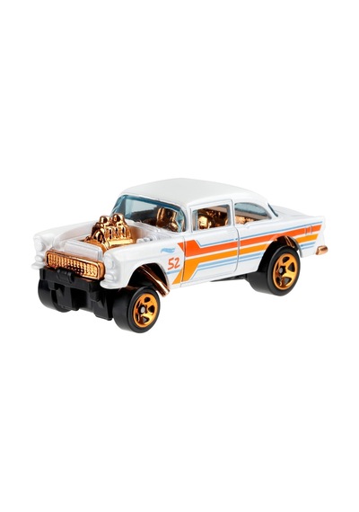 Armağan Oyuncak Hot Wheels Parlak ve Krom Özel Seri 55 Chevy Bel Air Gasser GJW51