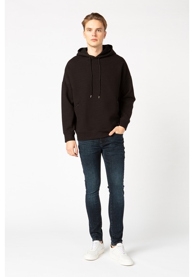 Vigoss Erkek Kapşonlu Sweatshırt 62170-00377 - Siyah