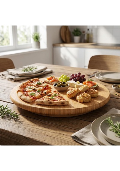 35 Cm Dönerli Bambu Yuvarlak Sunum Tepsisi, 360 Derece Dönebilen Pizza Ve Kahvaltı Sunum Tepsisi, Pizza Servis, Börek Servis, Peynir Ve Atıştırmalık Sunumu İçin Bambu Döner Tepsi 3535dnr Çok Renkli 35 Cm Dönerli Bambu Yuvarlak Sunum Tepsisi, 360 Derece Dönebilen Pizza Ve Kahvaltı Sunum Tepsisi, Pizza Servis, Börek Servis, Peynir Ve Atıştırmalık Sunumu İçin Bambu Döner Tepsi 3535dnr Çok Renkli