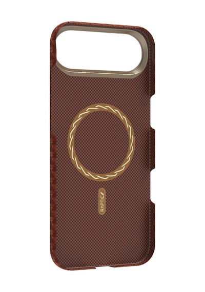 Apple Uyumlu iPhone 17 Air Kılıf M-safe Şarj Özellikli Raptic Aramid Skin Origin Serisi Kapak Kırmızı