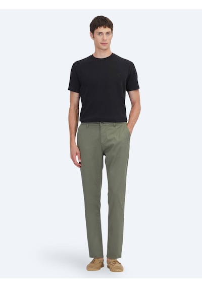 Kip Haki Kumaş Jogging Fit Casual Pantolon