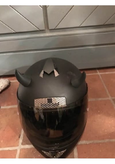 Motosiklet Kaskı Şeytan Boynuzları Diğer