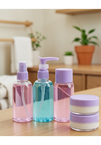Taşınabilir 5'li Seyahat Banyo Seti 30 Ml Uczzz5liseyahatşişesimor-3 Diğer
