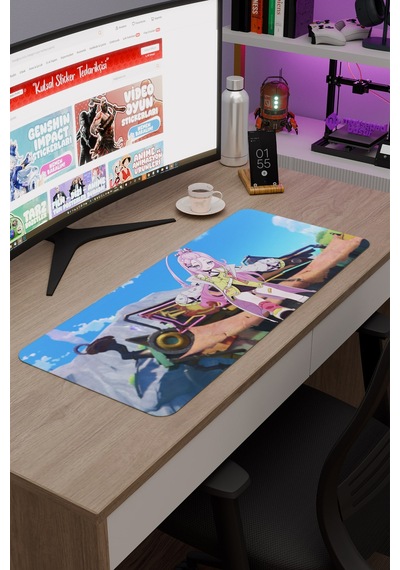 Aino Genshin Impact Anime Oyuncu V5 - 70x30 Xl Gaming Mouse Pad Fare Altlığı