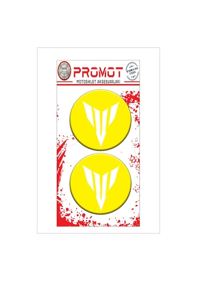 Damla Logo Sticker Mt Logo Kabartmalı 5x5cm 08 Nötr