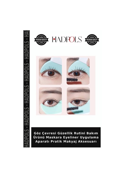 Göz Çevresi Güzellik Rutini Bakım Ürünü Maskara Eyeliner Uygulama Aparatı Pratik Makyaj Aksesuarı