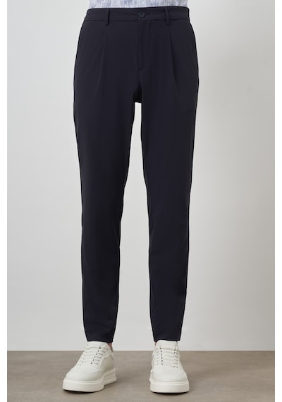 Morven Erkek Lacivert Trend Slim Fit Tam Lastik Pantolon 25ms003038200 Lacivert