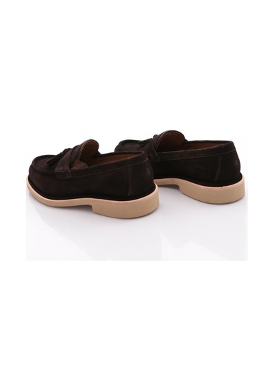 Dgn 6ym4634 Erkek Loafer Ayakkabi Kahve Süet