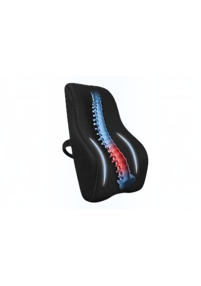 Hafızalı Köpük Sırt Yastığı -ofis Ve Araba Koltuğu İçin Ergonomik Arka Elastik Yastık Rahat Duruş Ortopedik Ağrı Giderici 1