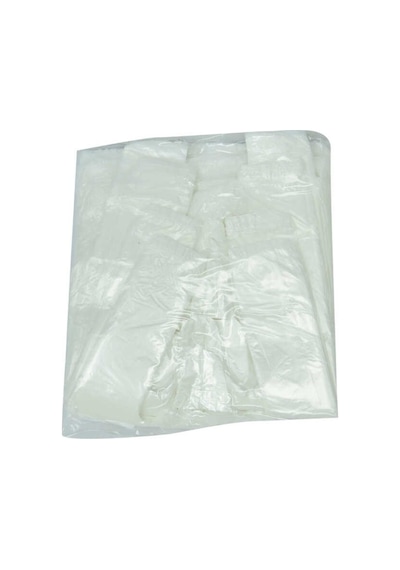 Ekonomik Mini Boy Atlet Hışır Poşet 30x20 Cm İnce Beyaz 250 Adet 1 Paket