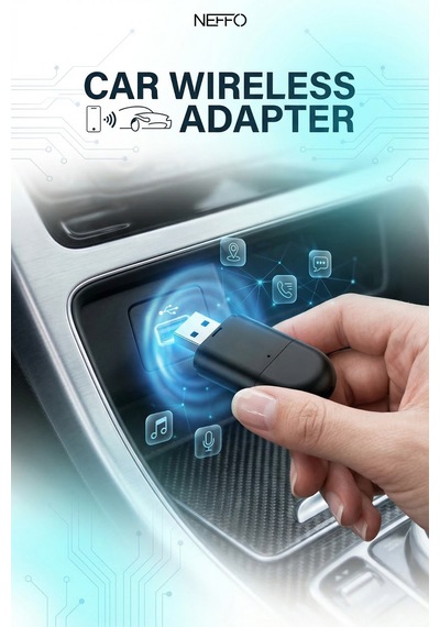 2 Si 1 Arada Carplay & Android Auto Adaptörü Tak Çalıştır Kablosuz Ekran Yansıtma, Otomatik Bağlantı Diğer