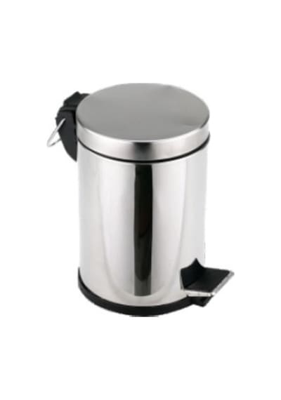 Pedallı Çöp Kovası Paslanmaz 12 Litre LS 0475 A Krom