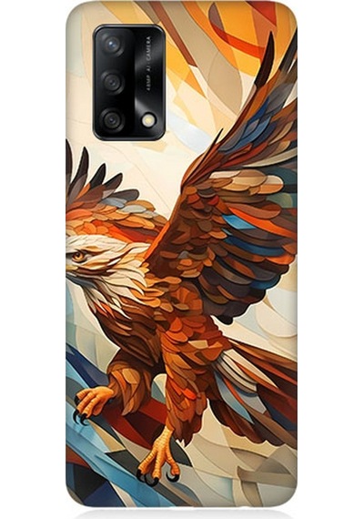 Oppo A74 Uyumlu Silikon Kılıf Uçan Savaşçı Kartal