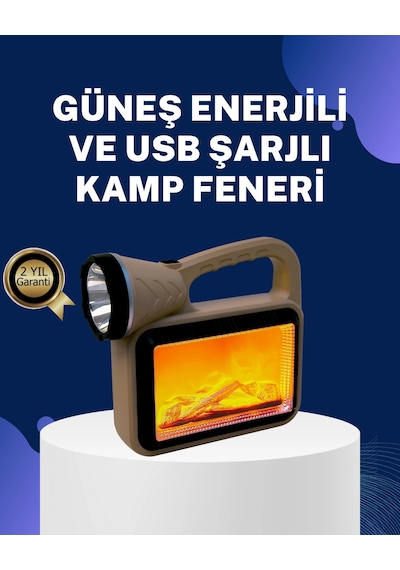 Mey İthalat Solar Alev Lambası Kamp, Bahçe Ve Dış Mekan İçin