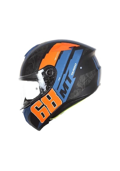 Mt Targo Pro Welcome D4 Full Face Motosiklet Kaskı 65212 Turuncu