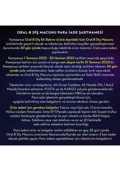Oral-B  Professional Densify Hassas Beyazlık Diş Macunu 65 ML