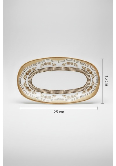Valencia Oval Kayık Tabak 25cm Dijital Salda Rinart
