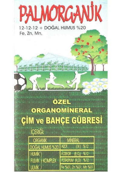 Palmorganik Çim Ve Bahçe Gübresi 25 KG
