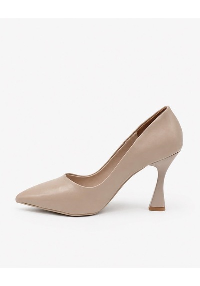 Nesilshoes Nesil Shoes Özma 499 Vizon Topuklu Kadın Stiletto
