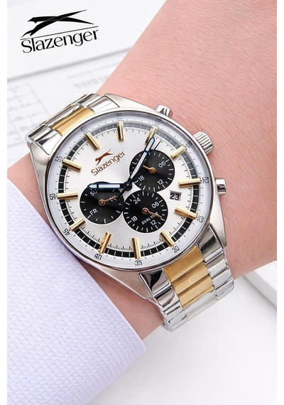 Slazenger 2 Yıl Garantili İç Fonksiyonları Aktif 10 Atm Suya Dayanıklı Erkek Kol Saati Fg.sl2602.230 Gümüş