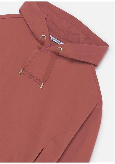 Mayoral Kız Çocuk Kapüşonlu Sweatshirt Somon 7426