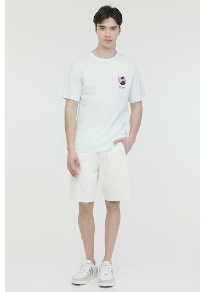Jack & Jones Jorlafayette Tee Ss Crew Mavi Erkek Kısa Kol T-shirt 000000000101961711 Mavi