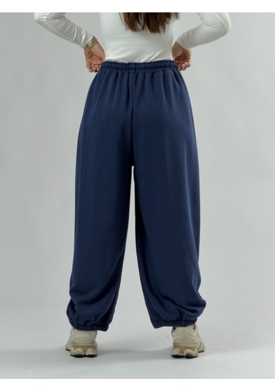 Cocopelli Lacivert Oversize Kadın Baggy Pantolon Coc3429