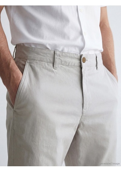 Lcwaıkıkı Classic Gri Standart Kalıp Erkek Gabardin Şort