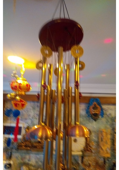 Deprem Zili Çanı Duvar Rüzgar Çanı Zili Feng Shui Bereket Çin Paralı