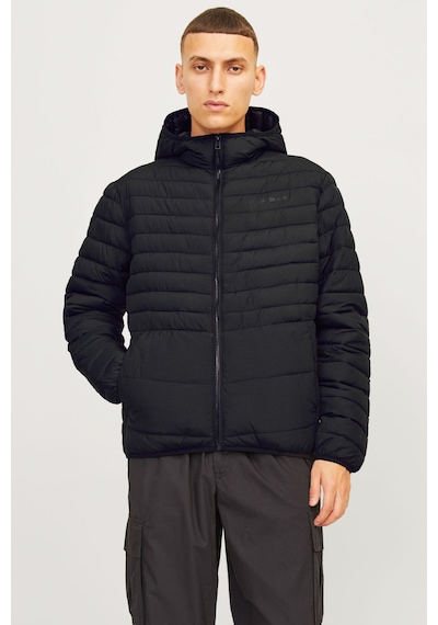 Jack & Jones 12256983 Erkek  Siyah Mont & Kaban