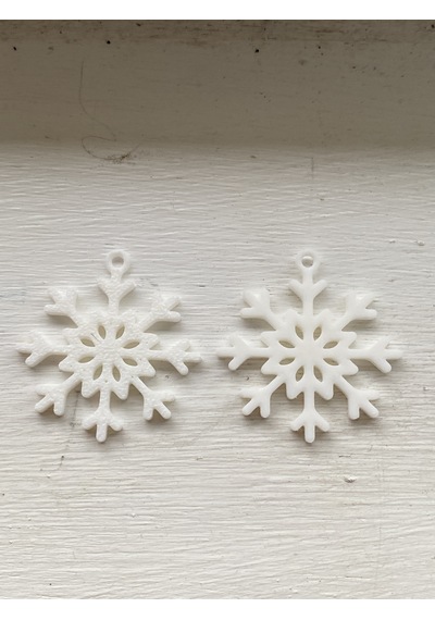 Kar Taneleri Minimal Ev Dekoru Yılbacı Ağacı Süsü 7cm 4 Adet