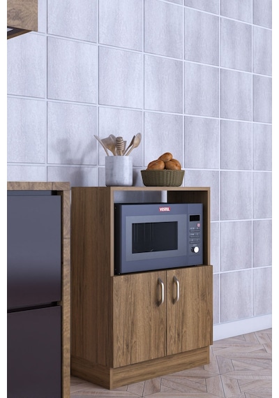 Rafineri Makro Dolap Çok Amaçlı Mikrodalga Fırın Dolabı Mdf Ceviz Rafineri Makro Dolap Çok Amaçlı Mikrodalga Fırın Dolabı Mdf Ceviz