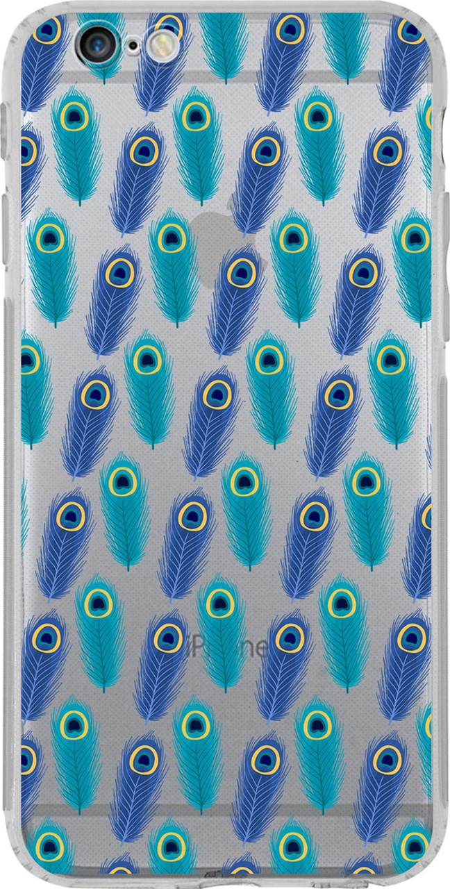Printify Apple Uyumlu iPhone 6s Plus İle Devil Eye 4 Baskılı Kamera Korumalı Şeffaf Silikon Kılıf 0166d