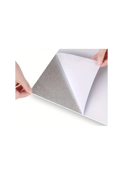 Hubrendy Emin 6 Adet Yapışkanlı Beyaz Mermer Desenli Sticker 30x30 Cm