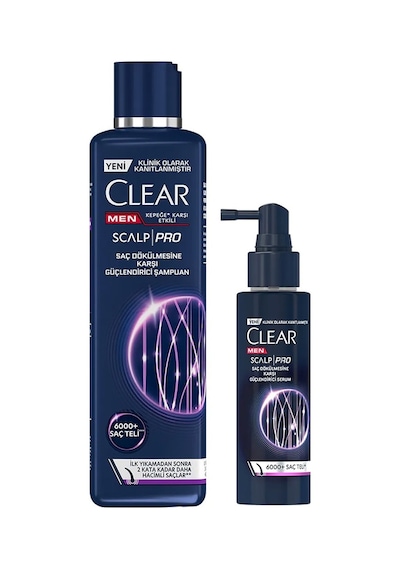 Clear Men Scalp Pro Güçlendirici Şampuan 2 x 300 ML + Serum 70 ML