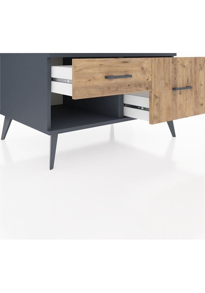 Kronos Şifonyer 2 Çekmeceli 88x59x48 Antrasit-antrasit/çam Antrasit/çam Kronos Şifonyer 2 Çekmeceli 88x59x48 Antrasit-antrasit/çam Antrasit/çam