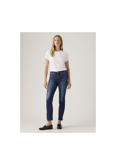 Levi's 724 High Rise Straight Lightweight Kadın Jean Pantolon - What Else Cool-24657 Dark İndigo - Worn İn Levi's 724 High Rise Straight Lightweight Kadın Jean Pantolon - What Else Cool-24657 Dark İndigo - Worn İn