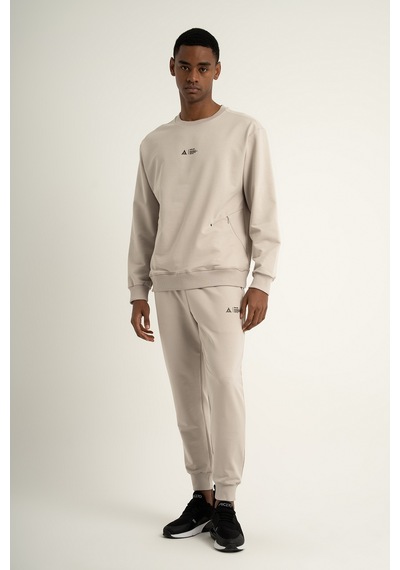 Airlife Sports Club Sz 3 Erkek Sıfır Yakalı Sweatshirt Taş