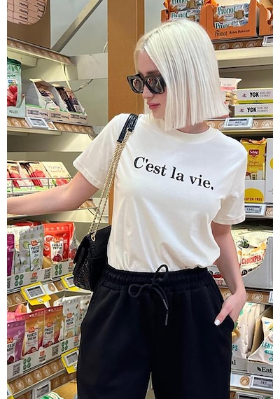 Madmext Siyah Bisiklet Yaka Pamuklu Kısa Kollu Kadın T-shirt Mg2150-siyah Siyah